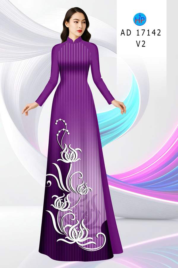 Vải Áo Dài Hoa In 3D AD 17142 3 1790388517 703 vai ao dai hoa in 3d ad 17142