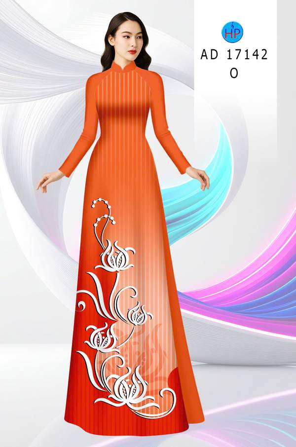 Vải Áo Dài Hoa In 3D AD 17142 4 1790388517 93 vai ao dai hoa in 3d ad 17142