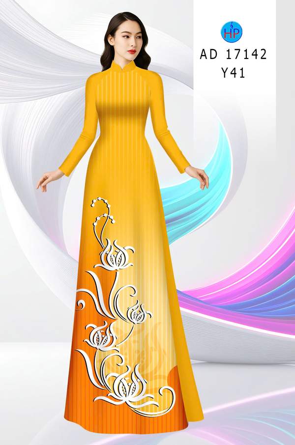 Vải Áo Dài Hoa In 3D AD 17142 5 1790388518 167 vai ao dai hoa in 3d ad 17142