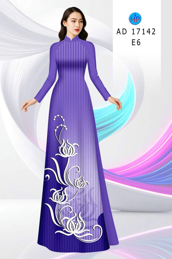 Vải Áo Dài Hoa In 3D AD 17142 7 1790388518 519 vai ao dai hoa in 3d ad 17142