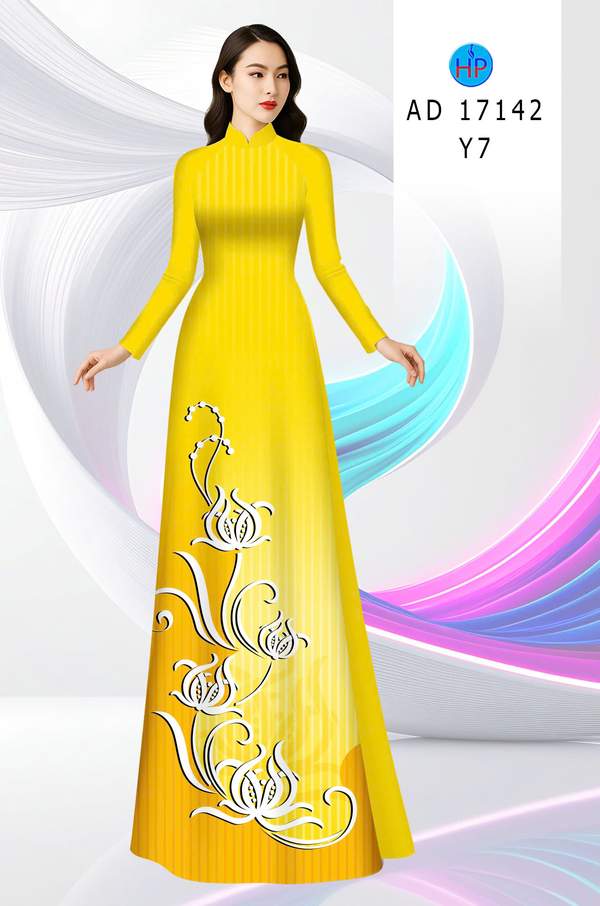 Vải Áo Dài Hoa In 3D AD 17142 12 1790388519 297 vai ao dai hoa in 3d ad 17142