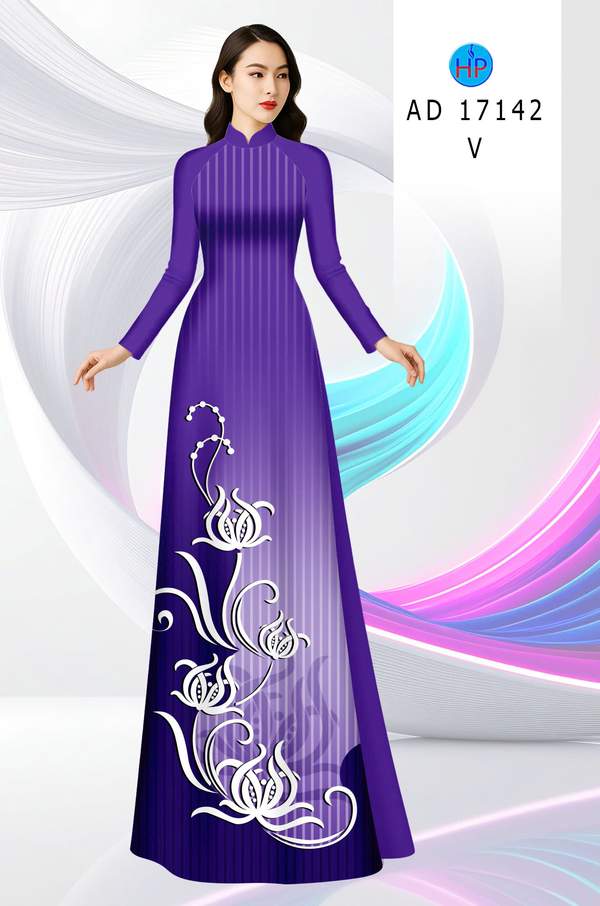 Vải Áo Dài Hoa In 3D AD 17142 17 1790388520 386 vai ao dai hoa in 3d ad 17142