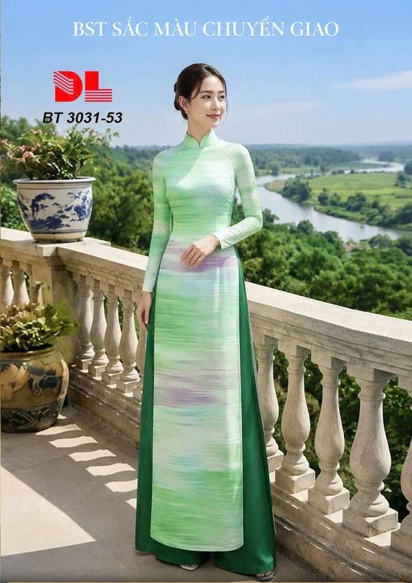 Vải Áo Dài Chuyển Sắc AD BT3031 1 vai ao dai chuyen sac ad bt3031