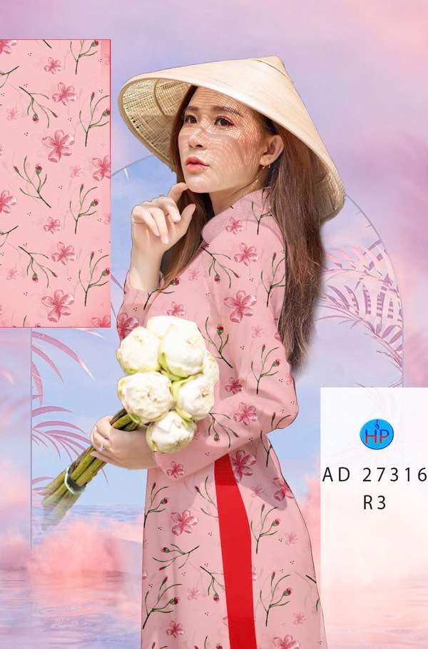 Vải Áo Dài Hoa Đều AD 27316 1 vai ao dai hoa deu ad 27316