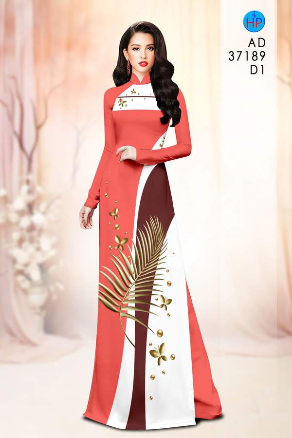 Vải Áo Dài Hoa In 3D AD 37189 1 vai ao dai hoa in 3d ad 37189