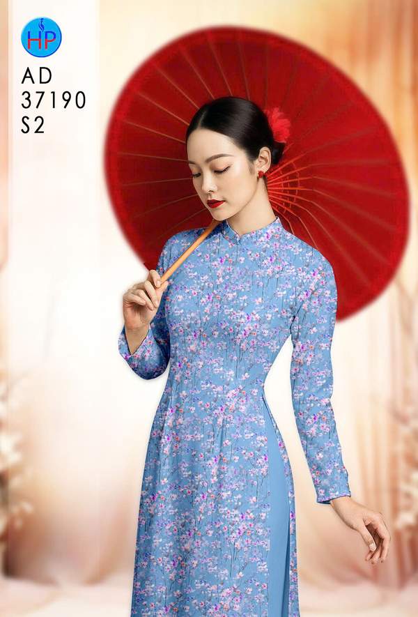 Vải Áo Dài Hoa Nhí AD 37190 1 vai ao dai hoa nhi ad 37190