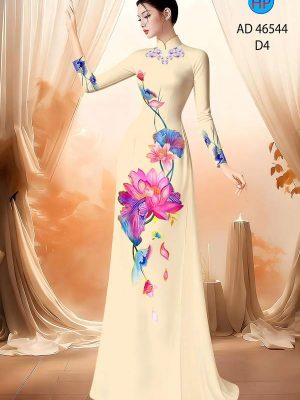 Vải Áo Dài Hoa Sen AD 46544 20 vai ao dai hoa sen ad 46544